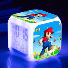 Lade das Bild in den Galerie-Viewer, Super Mario Digital Wecker mit LED und Farbwechsel kaufen - Pk.toys