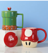 Lade das Bild in den Galerie-Viewer, Verschiedene Super Mario Becher, Kaffeetassen mit oder ohne Deckel kaufen - Pk.toys