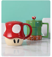 Lade das Bild in den Galerie-Viewer, Verschiedene Super Mario Becher, Kaffeetassen mit oder ohne Deckel kaufen - Pk.toys