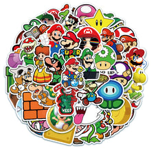 Lade das Bild in den Galerie-Viewer, Super Mario Aufkleber - Sticker im 50er oder 100er Set kaufen - Pk.toys