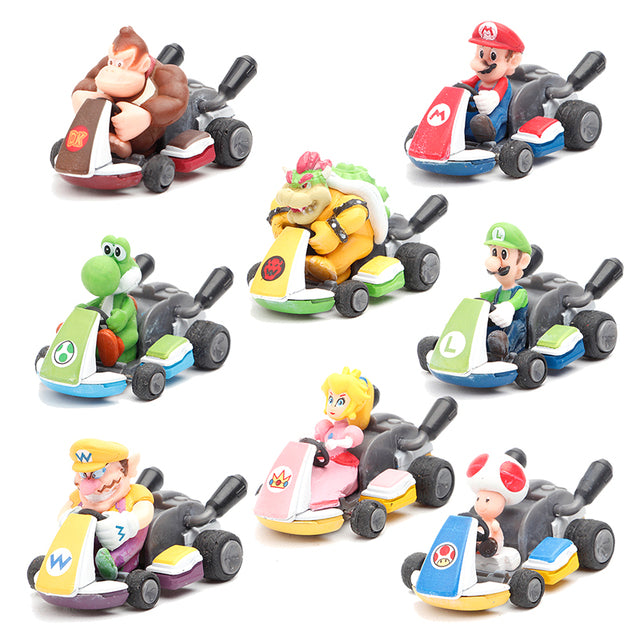 8er Set Super Mario Kart Spielzeug Autos –