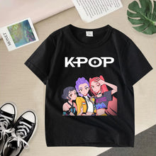 Lade das Bild in den Galerie-Viewer, Stylische K-Pop Demon Hunters T-Shirts für Kinder
