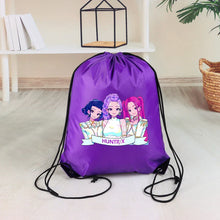 Lade das Bild in den Galerie-Viewer, Stylische Hunterix K-Pop Demon Hunters Kordeltasche für Fans
