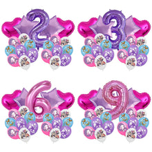 Lade das Bild in den Galerie-Viewer, K-Pop Demon Hunters Ballon-Set (21 Stück) mit Jahreszahl – perfekt für Geburtstagsfeiern und Partys
