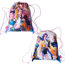 Lade das Bild in den Galerie-Viewer, Kordeltasche „Hunterx K-Pop Demon Hunters“ mit Motiven von Zoey, Rumi und Mira
