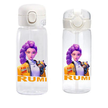 Lade das Bild in den Galerie-Viewer, Praktische Hunterx K-Pop Demon Hunters Wasserflasche für Sport &amp; Alltag – erhältlich in 400 und 600 ml
