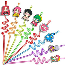 Lade das Bild in den Galerie-Viewer, Wiederverwendbare K-Pop Demon Hunters Trinkhalme
