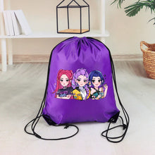 Lade das Bild in den Galerie-Viewer, Stylische Hunterix K-Pop Demon Hunters Kordeltasche für Fans
