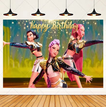Lade das Bild in den Galerie-Viewer, HUNTR/X K-Pop Demon Hunters Wandposter in großem Format – ideal für Feier, Party oder Geburtstag
