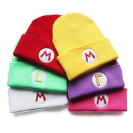 Super Mario Wintermützen in verschiedenen Farben