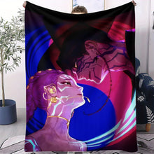Lade das Bild in den Galerie-Viewer, Kuschelige Flanelldecken im Hunterix K-Pop Demon Hunters Stil – Auswahl aus 31 Motiven
