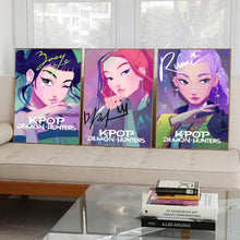 Lade das Bild in den Galerie-Viewer, Stilvoller Huntrx K-Pop Demon Hunters Kunstdruck als Wanddeko
