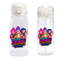 Lade das Bild in den Galerie-Viewer, Praktische Hunterx K-Pop Demon Hunters Wasserflasche für Sport &amp; Alltag – erhältlich in 400 und 600 ml
