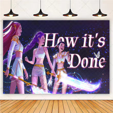 Lade das Bild in den Galerie-Viewer, HUNTR/X K-Pop Demon Hunters Wandposter in großem Format – ideal für Feier, Party oder Geburtstag
