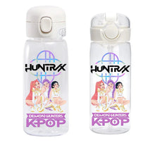 Lade das Bild in den Galerie-Viewer, Praktische Hunterx K-Pop Demon Hunters Wasserflasche für Sport &amp; Alltag – erhältlich in 400 und 600 ml
