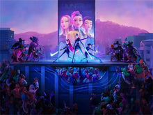 Lade das Bild in den Galerie-Viewer, Stilvoller Huntrx K-Pop Demon Hunters Kunstdruck als Wanddeko
