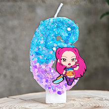 Lade das Bild in den Galerie-Viewer, Festliche K-Pop Demon Hunters Kerze – inklusive Jahreszahl für Geburtstage
