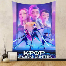 Lade das Bild in den Galerie-Viewer, Dekoratives Hintergrund- und Wandposter im K-Pop Demon Hunters Design – ideal für Geburtstage, Events und Partys
