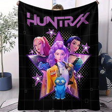Lade das Bild in den Galerie-Viewer, Kuschelige Flanelldecken im Hunterix K-Pop Demon Hunters Stil – Auswahl aus 31 Motiven
