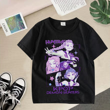 Lade das Bild in den Galerie-Viewer, Stylische K-Pop Demon Hunters T-Shirts für Kinder
