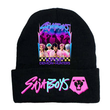 Lade das Bild in den Galerie-Viewer, Kuschelig warme Winter-Beanies im K-Pop Demon Hunters Design
