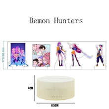 Lade das Bild in den Galerie-Viewer, K-Pop Demon Hunters Nachtlicht und Deko-Lampe für Kinderzimmer &amp; Fans
