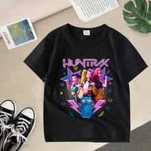 Lade das Bild in den Galerie-Viewer, Stylische K-Pop Demon Hunters T-Shirts für Kinder
