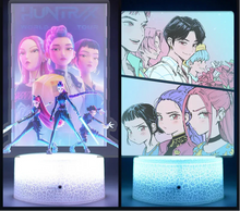 Lade das Bild in den Galerie-Viewer, K-Pop Demon Hunters Nachtlicht und Deko-Lampe für Kinderzimmer &amp; Fans
