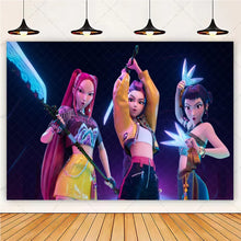 Lade das Bild in den Galerie-Viewer, HUNTR/X K-Pop Demon Hunters Wandposter in großem Format – ideal für Feier, Party oder Geburtstag
