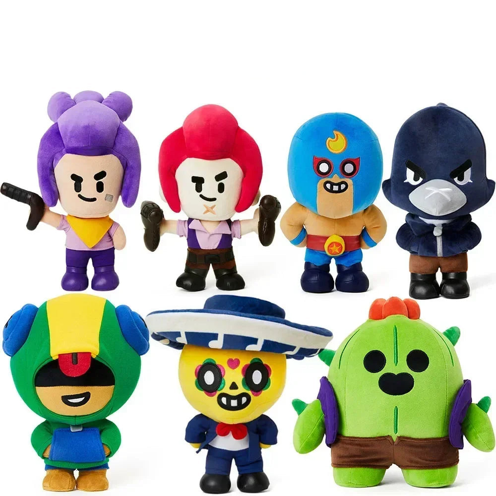 7 Stk. Brawl Stars Plüsch Figuren im Sparset