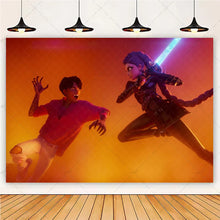 Lade das Bild in den Galerie-Viewer, HUNTR/X K-Pop Demon Hunters Wandposter in großem Format – ideal für Feier, Party oder Geburtstag
