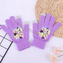 Lade das Bild in den Galerie-Viewer, Lila K-Pop Demon Hunters Winterhandschuhe für warme Hände an kalten Tagen
