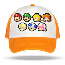 Lade das Bild in den Galerie-Viewer, Farbenfrohe Super Mario Baseball Caps Mützen für Kinder oder Erwachsene
