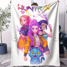 Lade das Bild in den Galerie-Viewer, Kuschelige Flanelldecken im Hunterix K-Pop Demon Hunters Stil – Auswahl aus 31 Motiven
