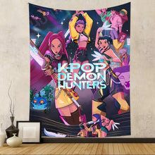 Lade das Bild in den Galerie-Viewer, Dekoratives Hintergrund- und Wandposter im K-Pop Demon Hunters Design – ideal für Geburtstage, Events und Partys
