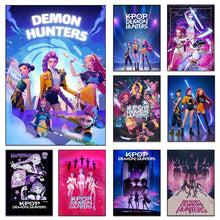 Lade das Bild in den Galerie-Viewer, Dekoratives Hunterix Wandposter als Kunstdruck im K-Pop Demon Hunters Stil

