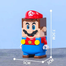 Lade das Bild in den Galerie-Viewer, Super Mario Bros Block Figuren Luigi oder Mario

