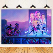 Lade das Bild in den Galerie-Viewer, HUNTR/X K-Pop Demon Hunters Wandposter in großem Format – ideal für Feier, Party oder Geburtstag
