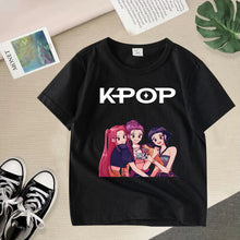 Lade das Bild in den Galerie-Viewer, Stylische K-Pop Demon Hunters T-Shirts für Kinder
