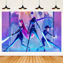 Lade das Bild in den Galerie-Viewer, HUNTR/X K-Pop Demon Hunters Wandposter in großem Format – ideal für Feier, Party oder Geburtstag
