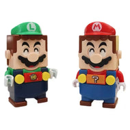 Super Mario Bros Block Figuren Luigi oder Mario