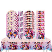 Lade das Bild in den Galerie-Viewer, Kindergeburtstag im K-Pop Demon Hunters Look – mit Banner, Bechern und weiterer Deko
