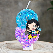 Lade das Bild in den Galerie-Viewer, Festliche K-Pop Demon Hunters Kerze – inklusive Jahreszahl für Geburtstage
