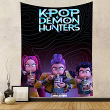 Lade das Bild in den Galerie-Viewer, Dekoratives Hintergrund- und Wandposter im K-Pop Demon Hunters Design – ideal für Geburtstage, Events und Partys
