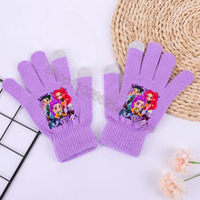 Lade das Bild in den Galerie-Viewer, Lila K-Pop Demon Hunters Winterhandschuhe für warme Hände an kalten Tagen
