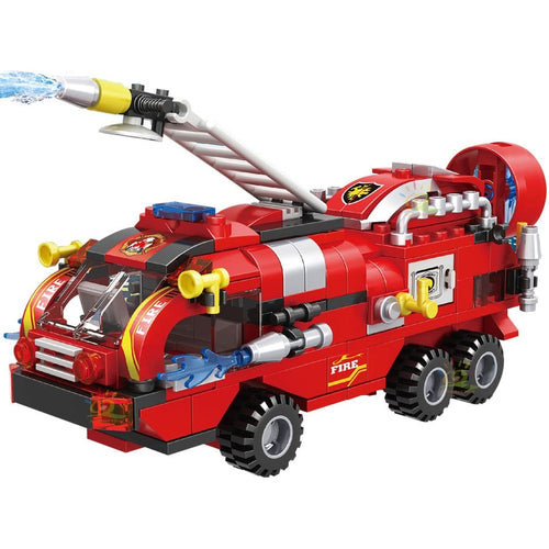 6in1 Feuerwehr Lösch Truck Klemm Baustein Spielzeug Set 387 Teile kaufen - Pk.toys