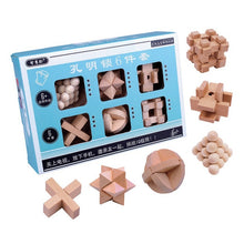Lade das Bild in den Galerie-Viewer, 3D IQ Holzpuzzle Knobelspiel Lern Puzzle kaufen - Pk.toys
