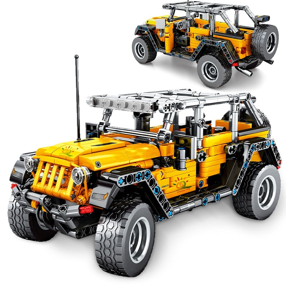 Off-Road Jeep Klemm-Baustein Set mit 601 Teilen kaufen - Pk.toys