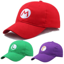 Lade das Bild in den Galerie-Viewer, Super Mario, Luigi oder Wario Baseball Caps Mützen kaufen - Pk.toys

