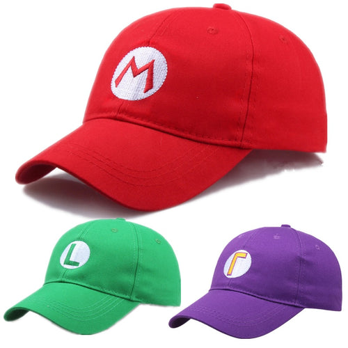Super Mario, Luigi oder Wario Baseball Caps Mützen kaufen - Pk.toys